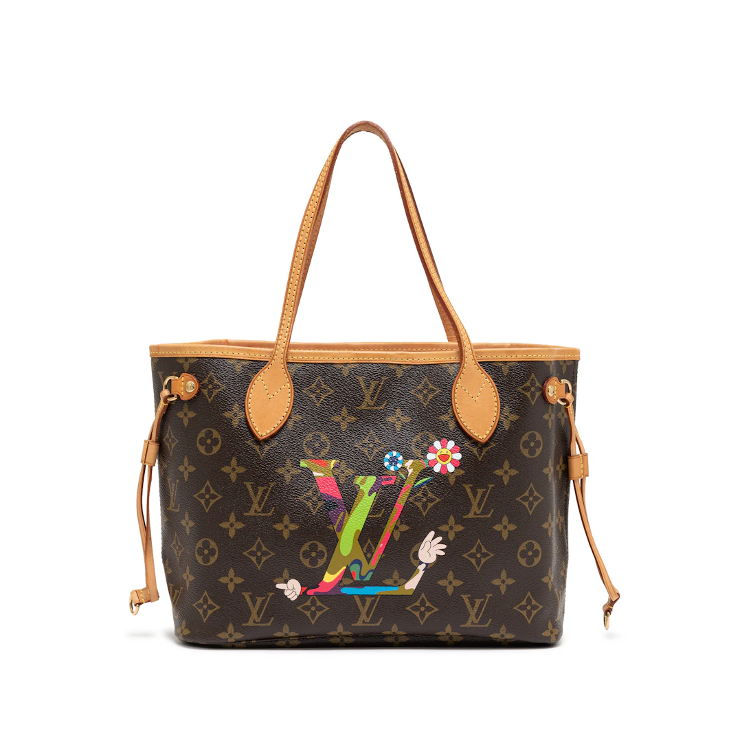Takashi Murakami Multicolor Monogram Coated Canvas MOCA Hands Neverfull