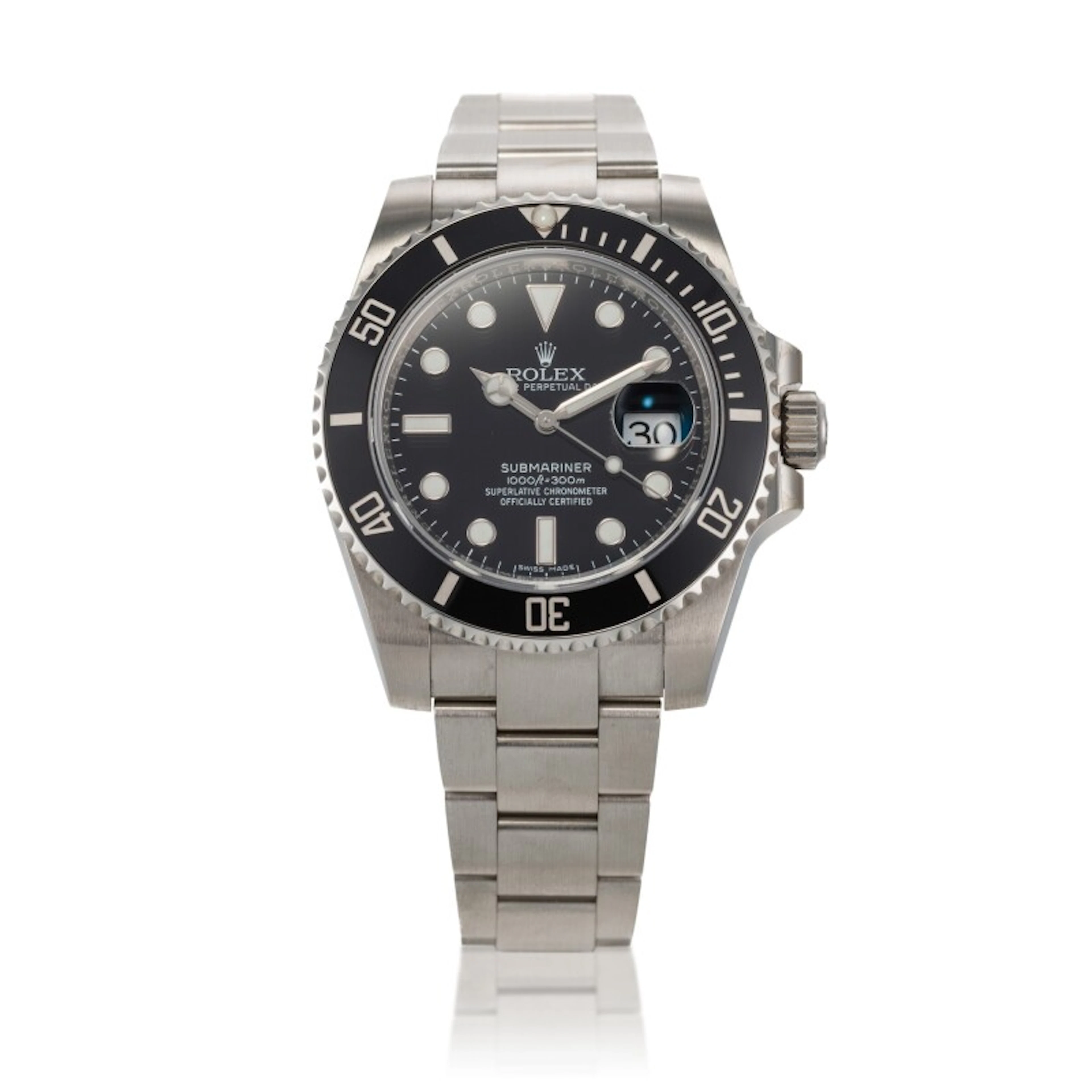 Submariner (Reference 116610LN). A 40mm stainless steel automatic