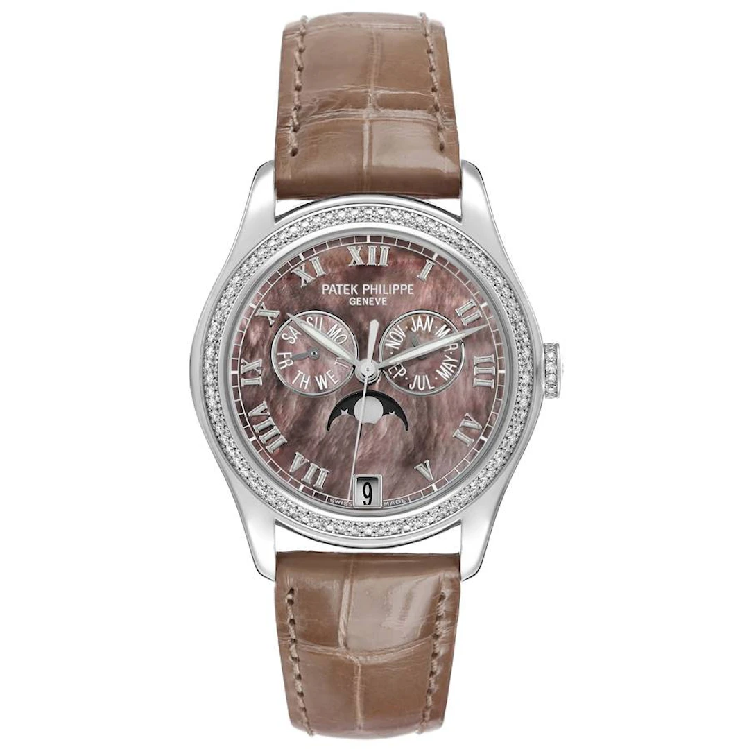 Complications (Reference 4936G-001). A 37mm white gold diamond-set