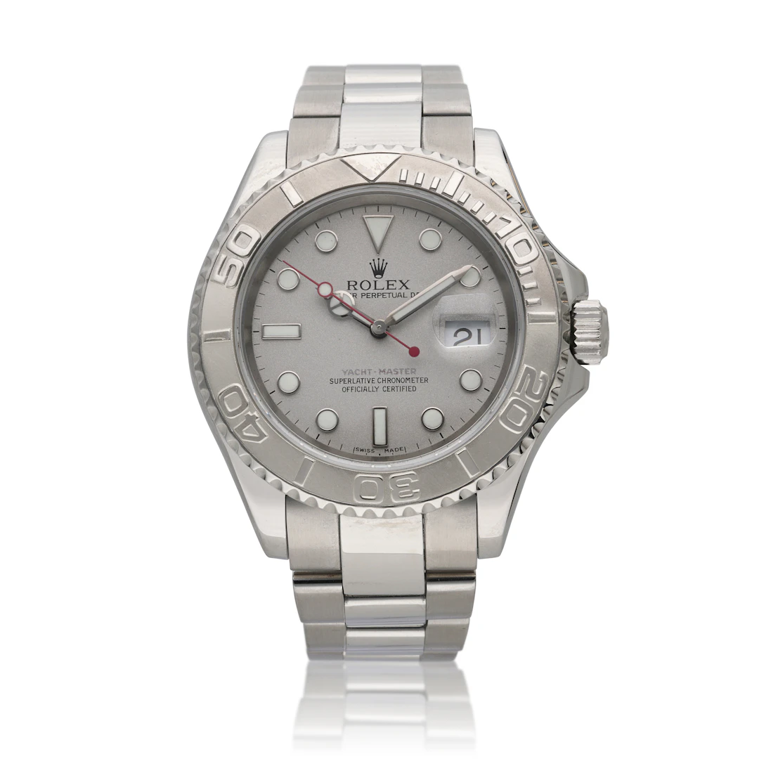Yacht-Master (Reference 16622). A 40mm platinum stainless steel automatic