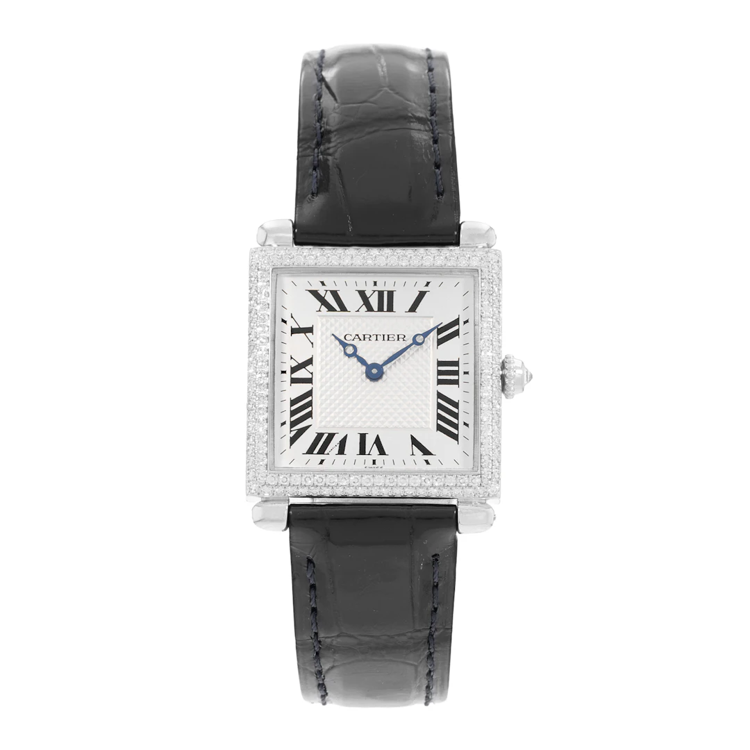 Tank Obus (Reference WB800451). A 25mm white gold diamond-set quartz