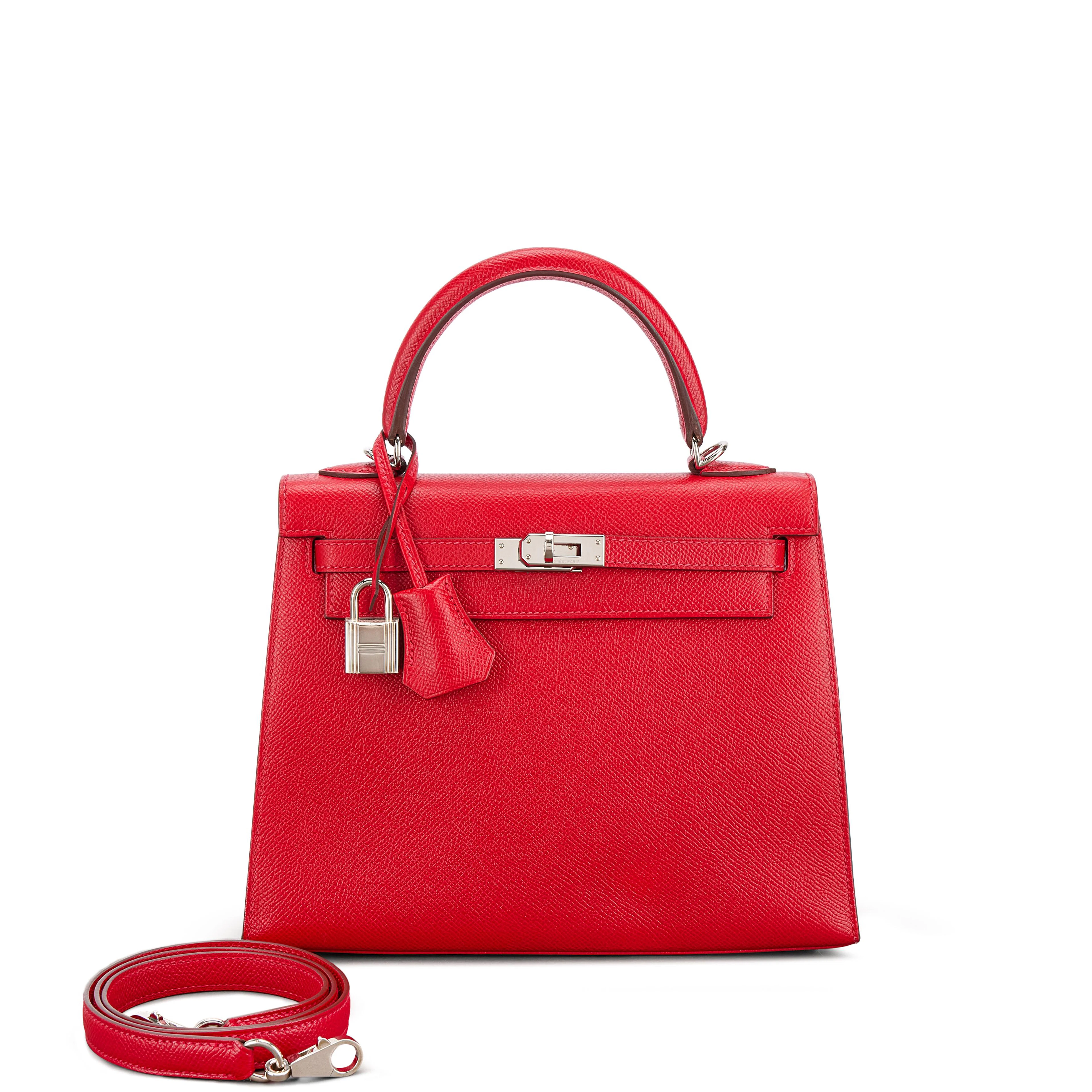 Rouge Casaque Epsom Kelly 25 Sellier Palladium Hardware, 2016
