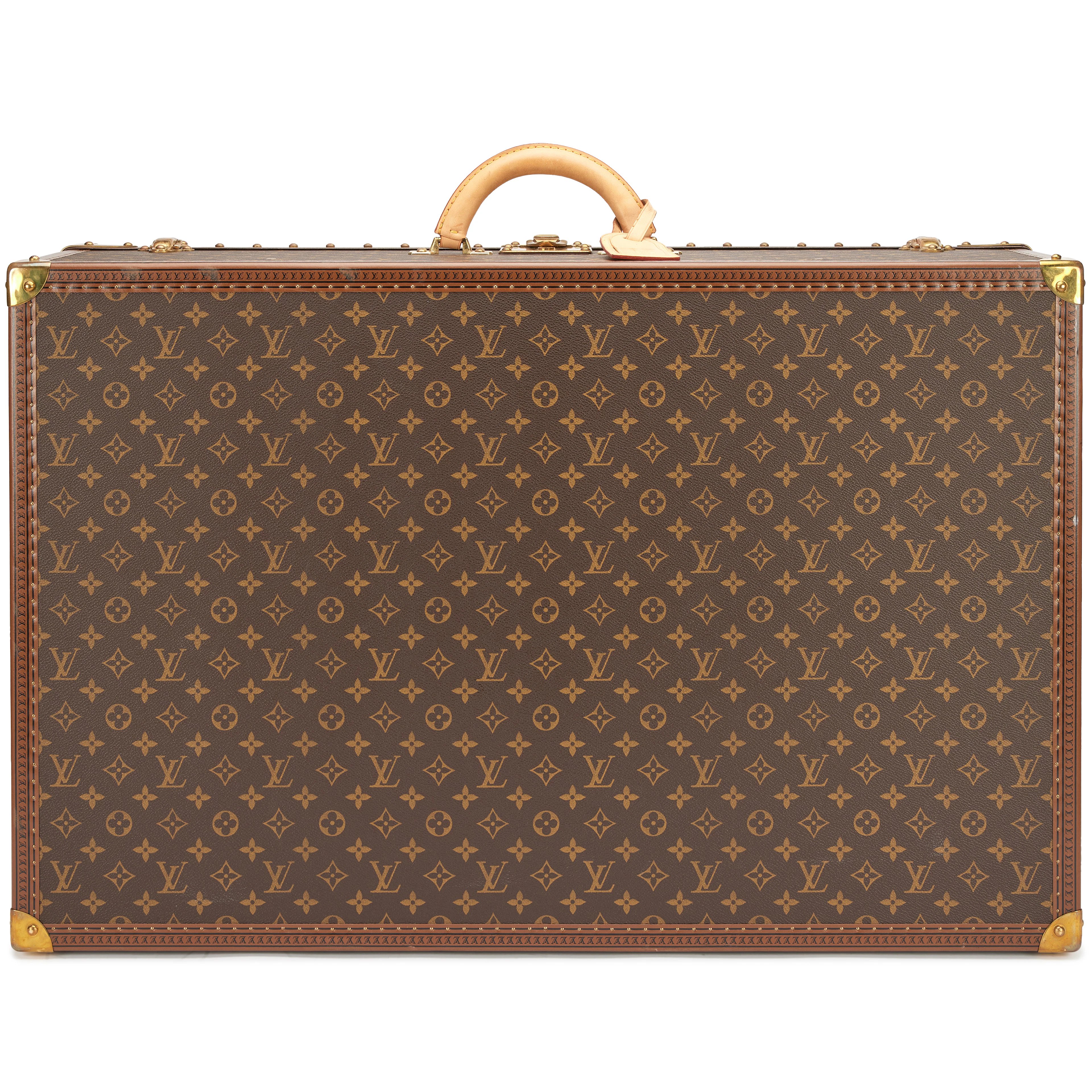 Monogram Alzer 75 Trunk Brass Hardware, 2010s
