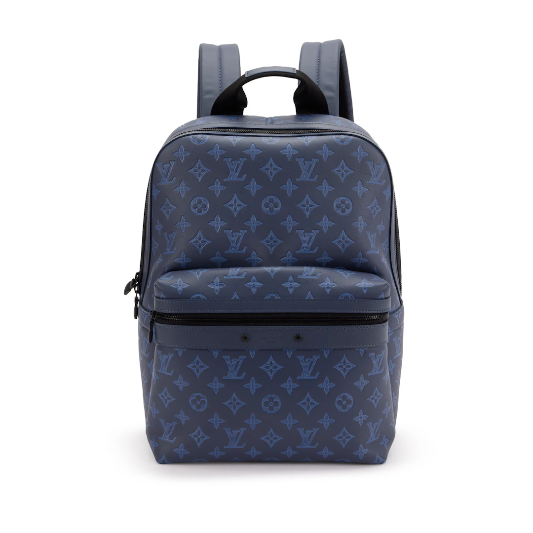 Navy Monogram Shadow Leather Sprinter Backpack Black Hardware, 2021-2022