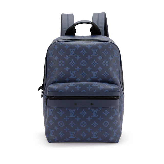 Navy Monogram Shadow Leather Sprinter Backpack Black Hardware, 2021-2022