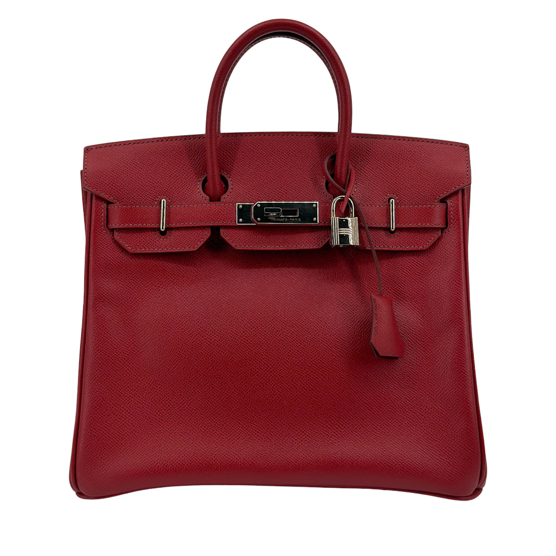 Rouge Vif Epsom HAC Haut à Courroies Birkin 28 Palladium Hardware, 2007