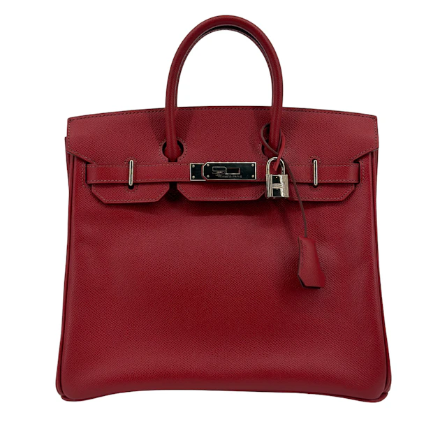 Rouge Vif Epsom HAC Haut à Courroies Birkin 28 Palladium Hardware, 2007
