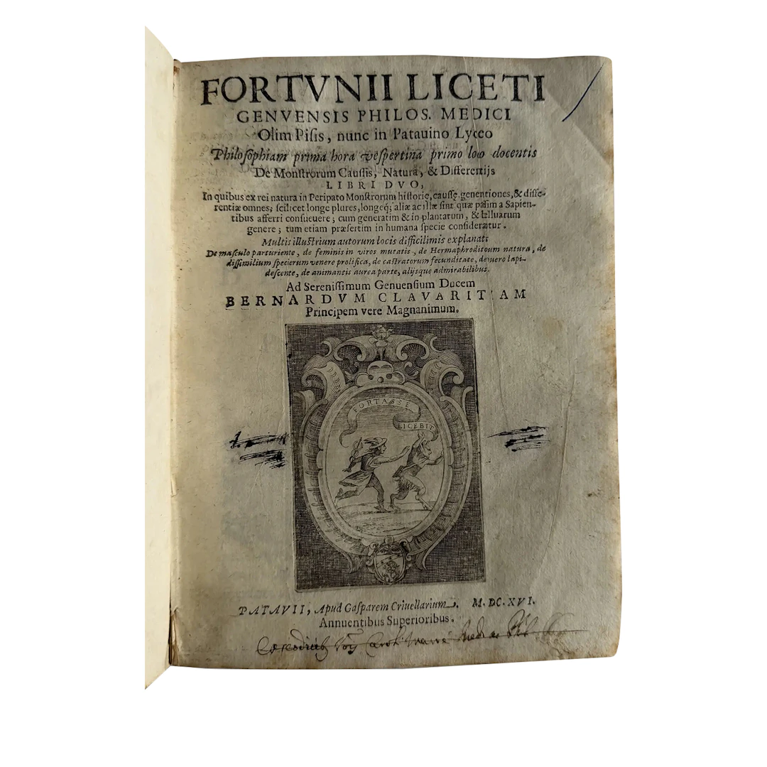 De Monstrorum Caussis, Natura, & Differentiis Libri Duo [with] De