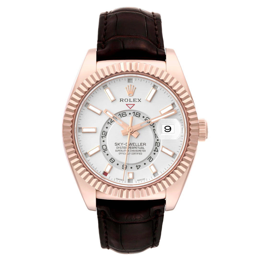 Sky-Dweller (Reference 326135). A 42mm rose gold automatic wristwatch