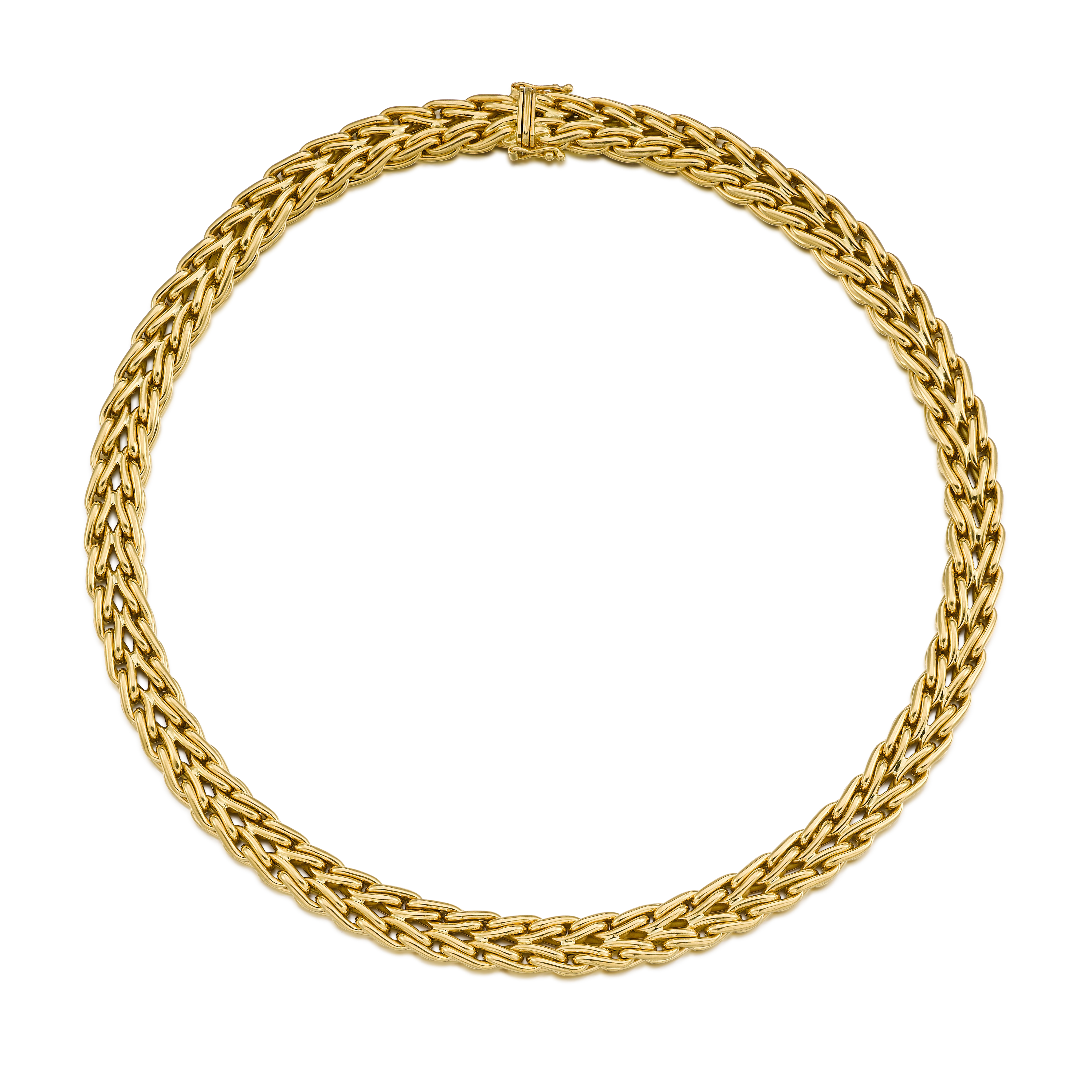 Tiffany & Co. Gold Woven Chain Necklace