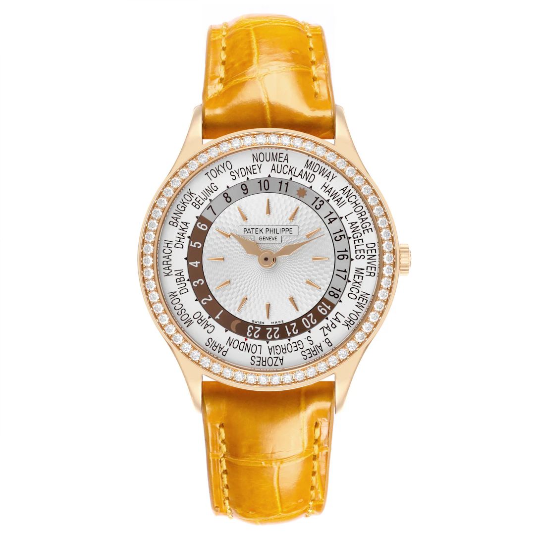 Complications (Reference 7130R-013). A 36mm rose gold diamond-set