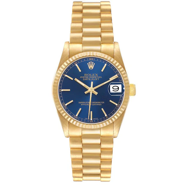 President Datejust (Reference 68278). A 31mm yellow gold automatic
