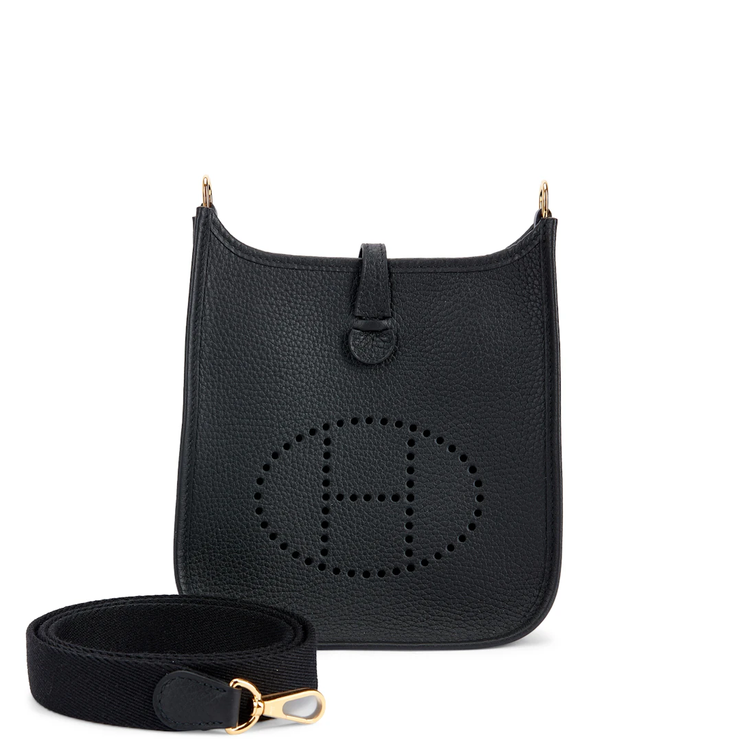 Black Clemence Mini Evelyne II TPM 16 Gold Hardware, 2024