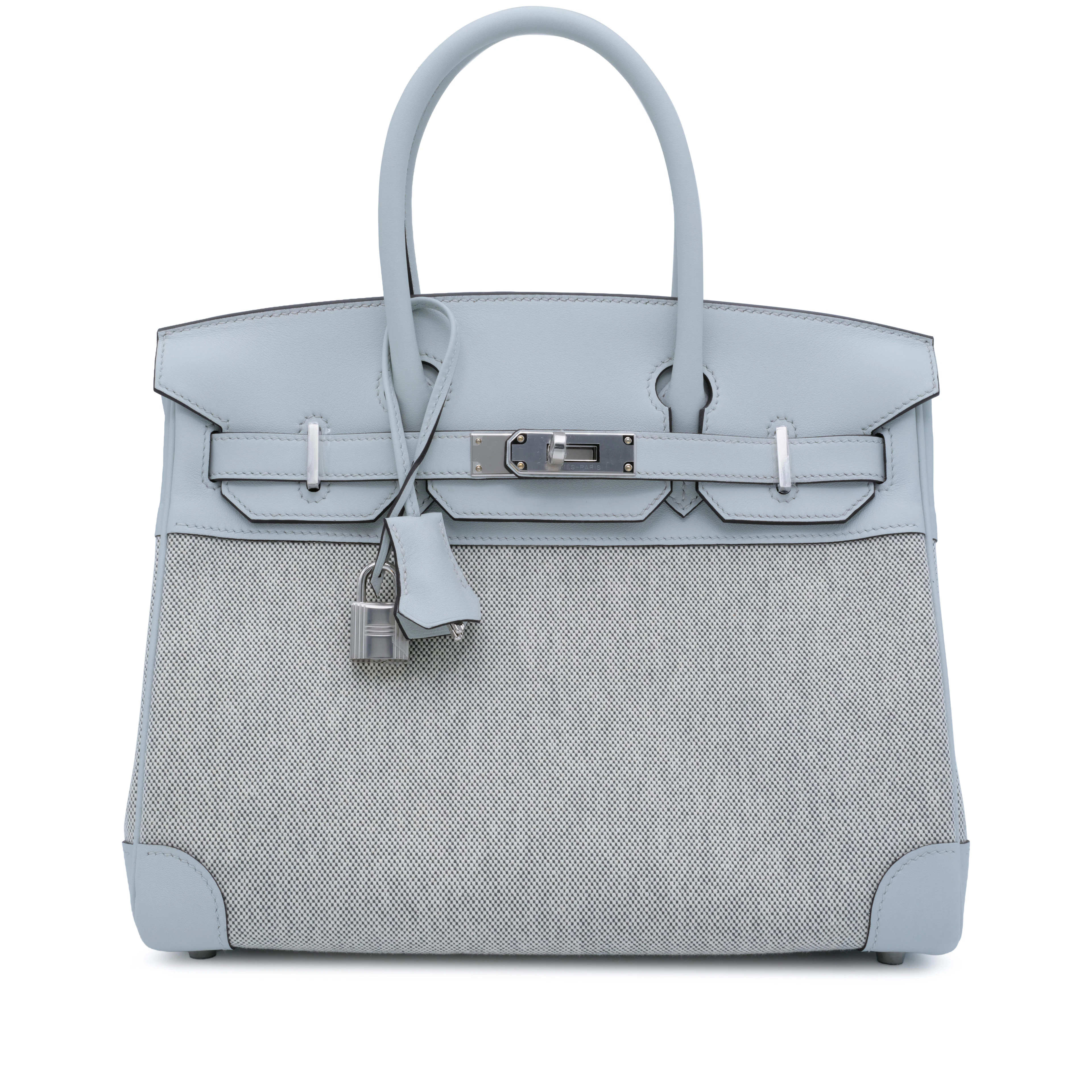 Gris Pantin Swift and Ecru and Ardoise Toile Birkin 30 Palladium Hardware, 2026