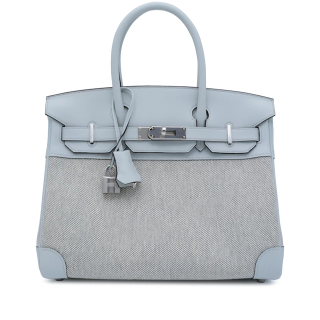 Gris Pantin Swift and Ecru and Ardoise Toile Birkin 30 Palladium Hardware, 2026