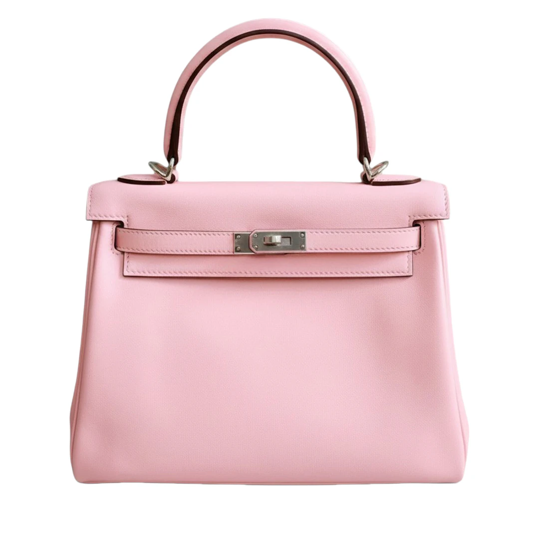 Rose Sakura Swift Retourne Kelly 25 Palladium Hardware, 2024