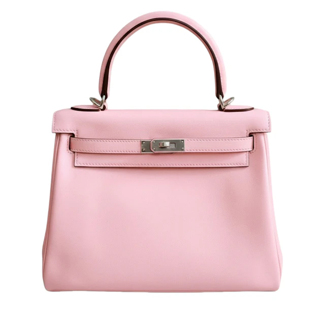 Rose Sakura Swift Retourne Kelly 25 Palladium Hardware, 2024