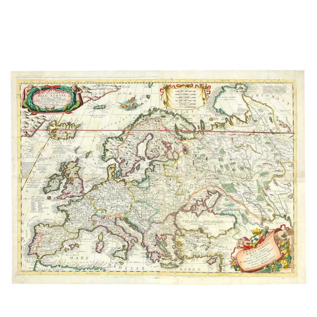 Italian Map Of Europe