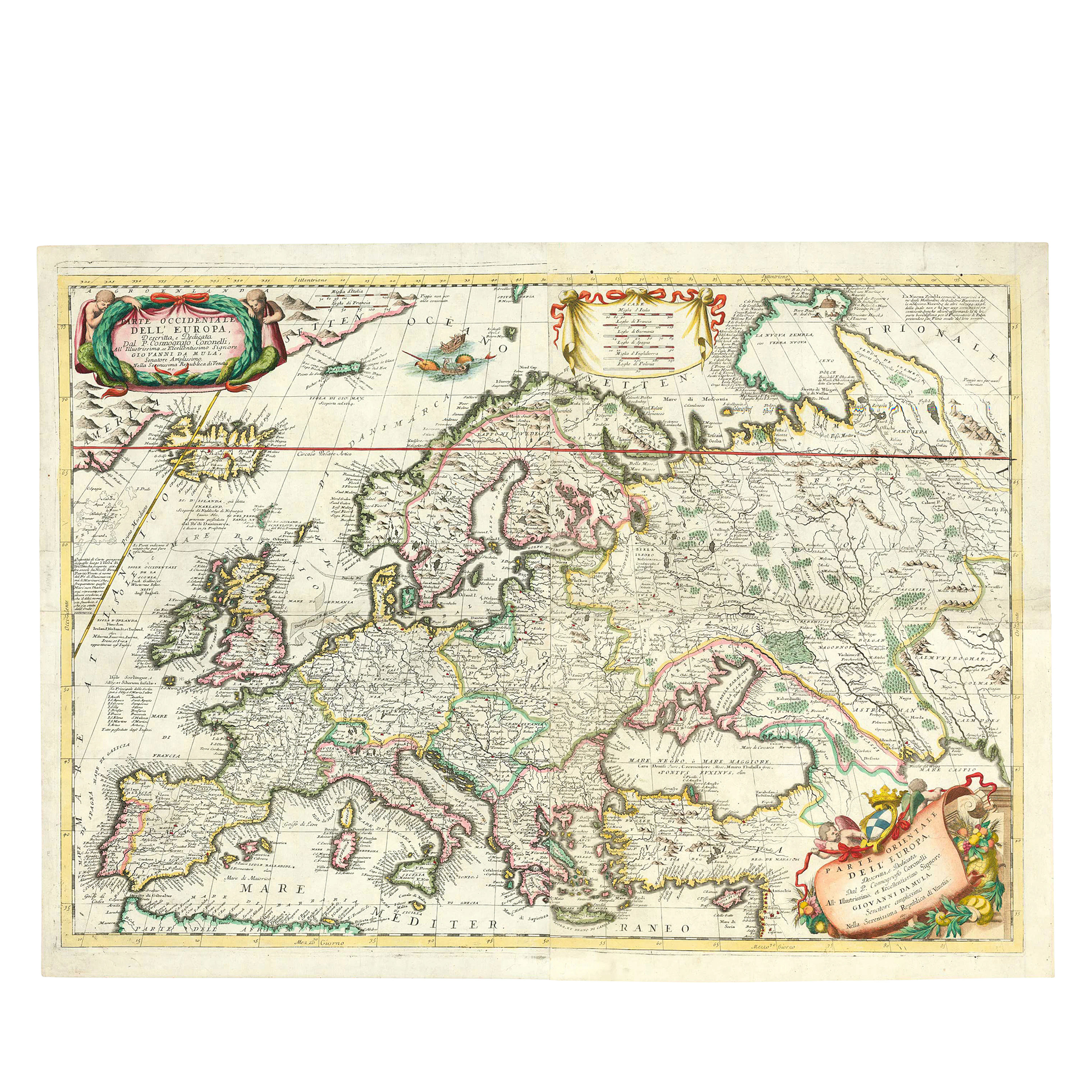 Italian Map Of Europe