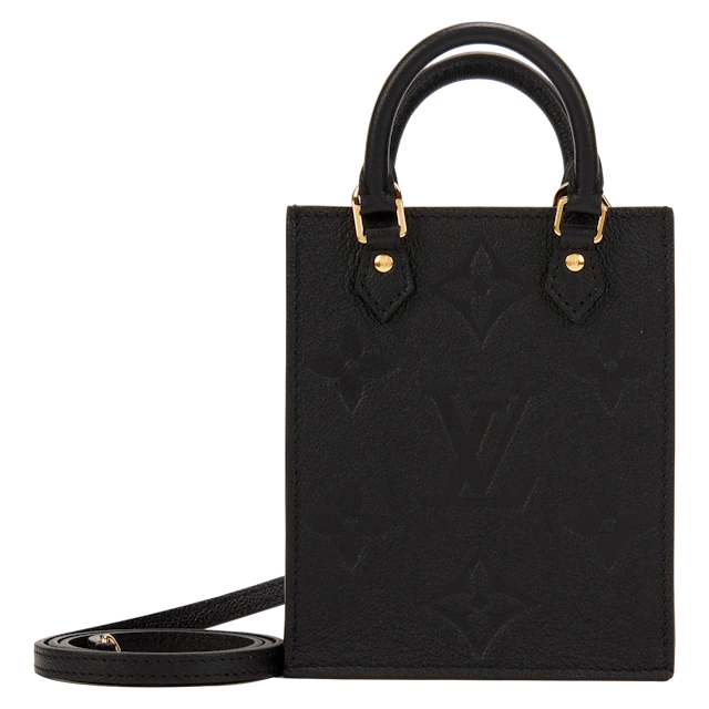 Black Giant Monogram Empreinte Petit Sac Plat Gold Hardware, 2021