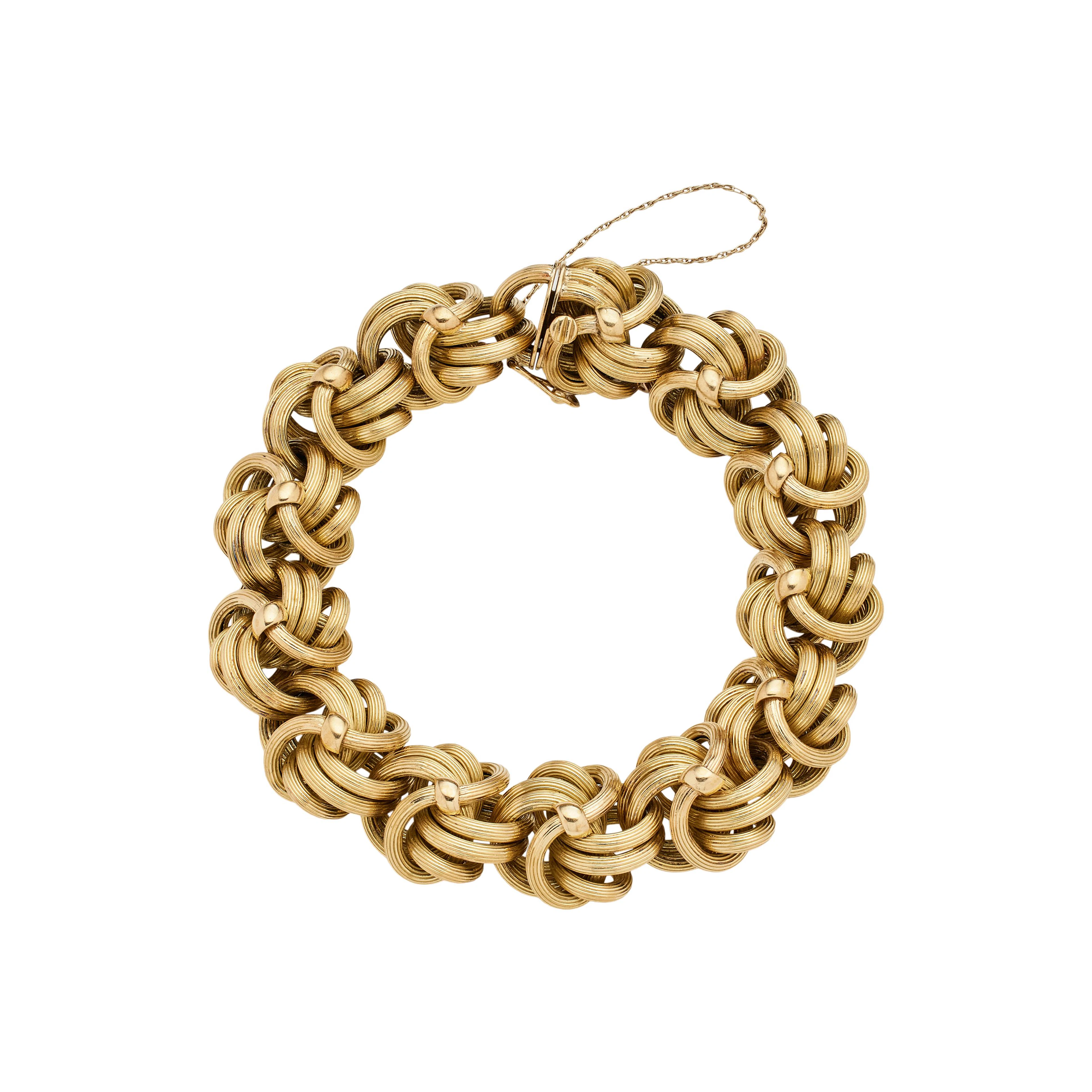 Vintage Gold Byzantine Bracelet