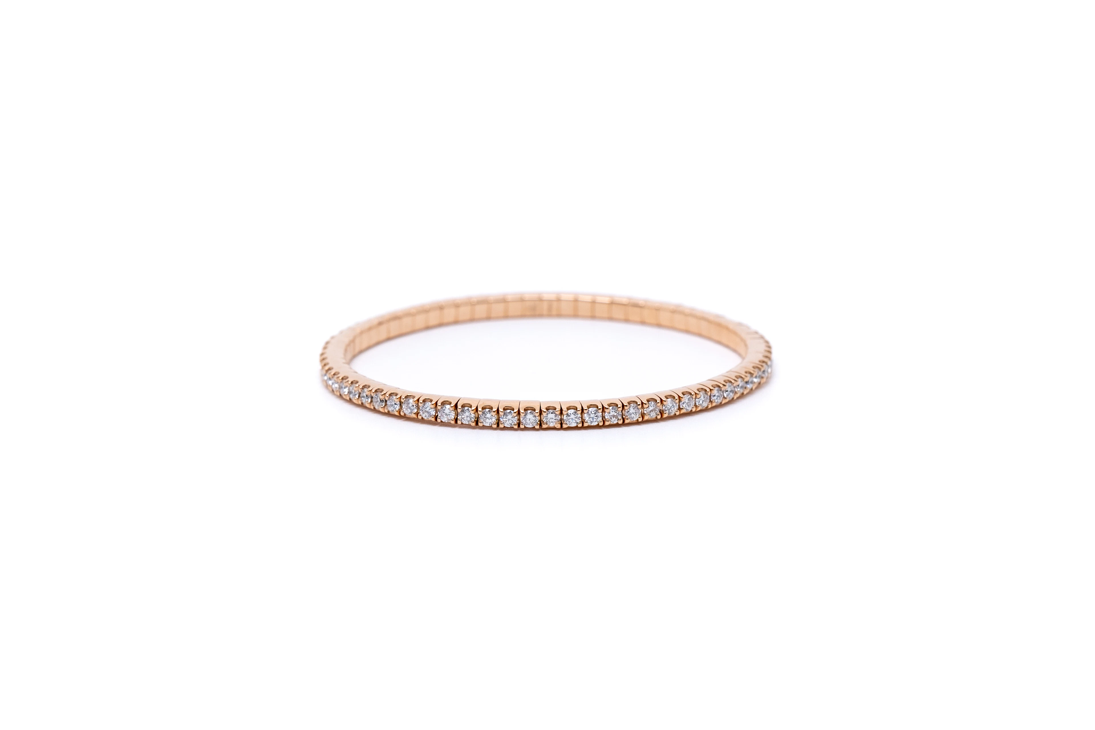 Rose gold and Diamond Stretch Bracelet
