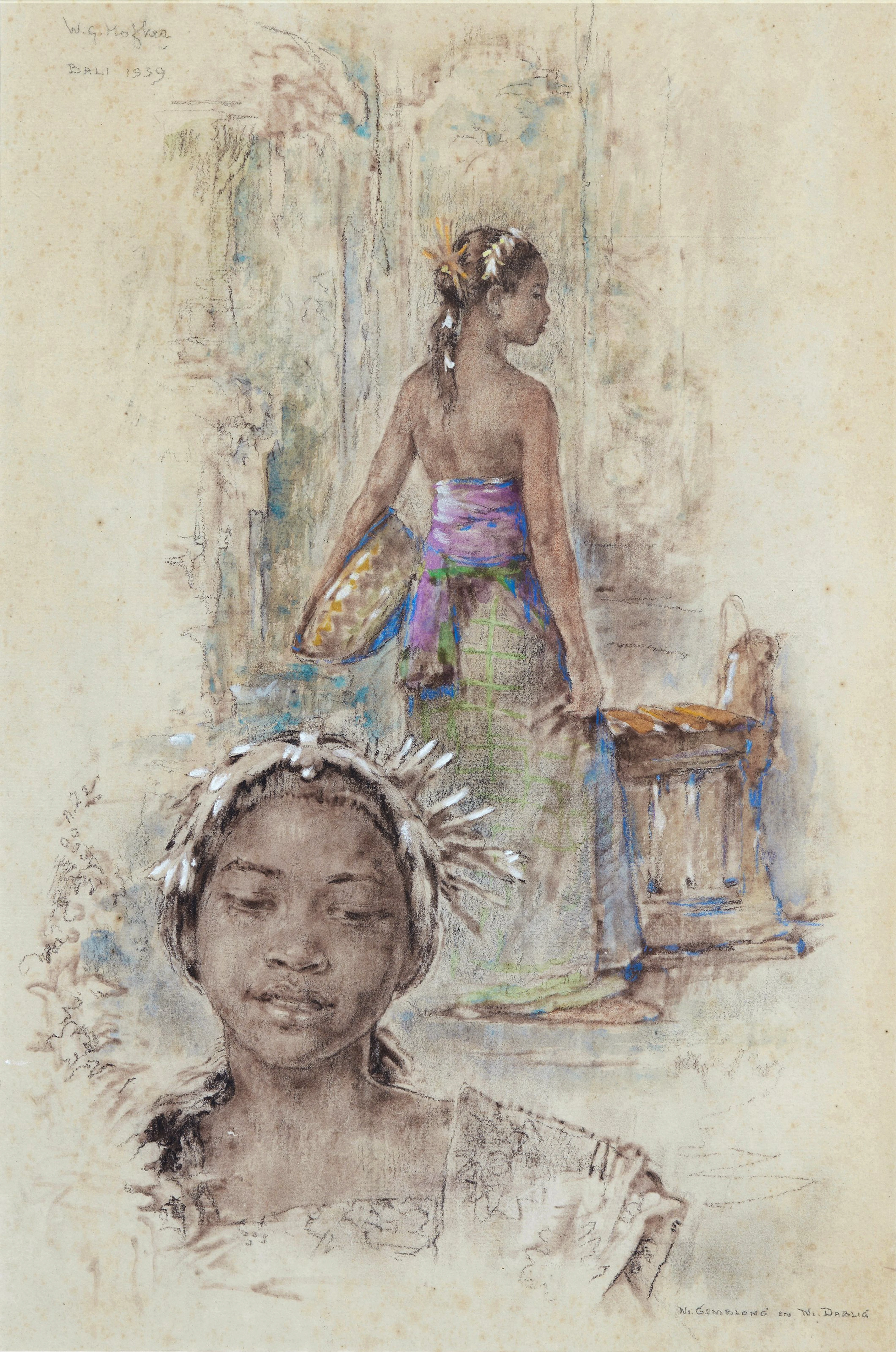 Sketch of Ni Gemblong and N. Dablig