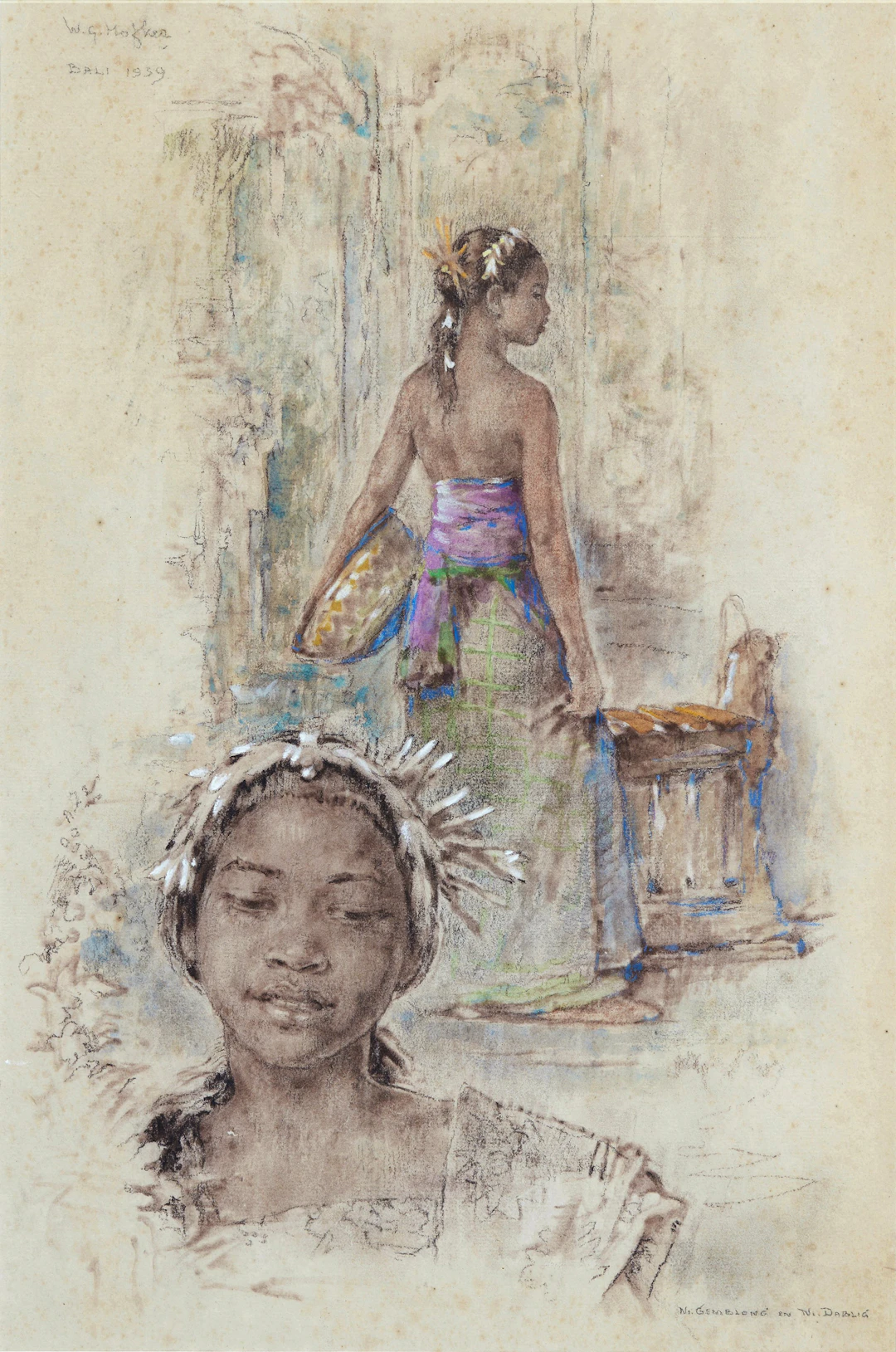Sketch of Ni Gemblong and N. Dablig
