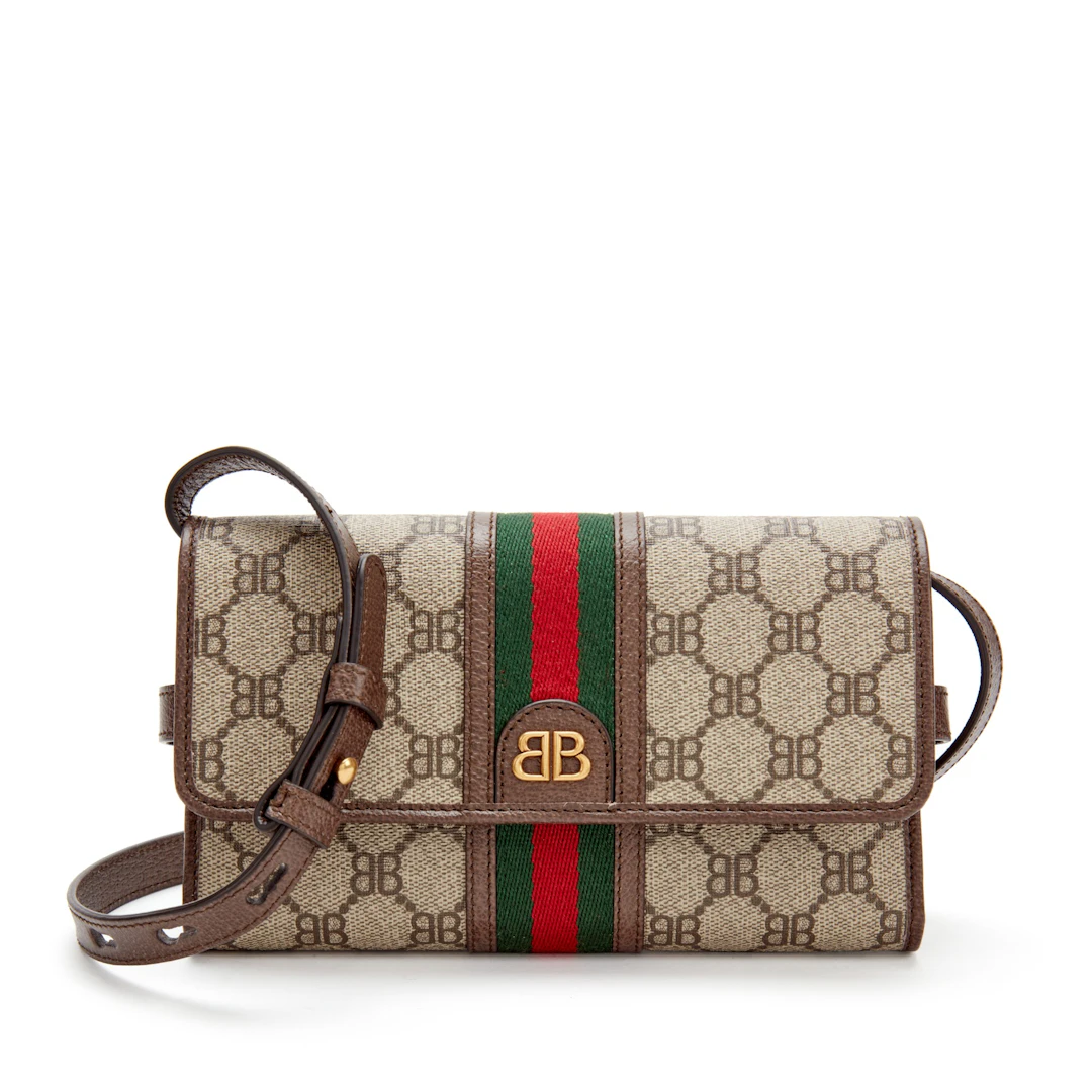 Beige Monogram Coated Canvas Hacker Mini Bag Gold Hardware, 2021