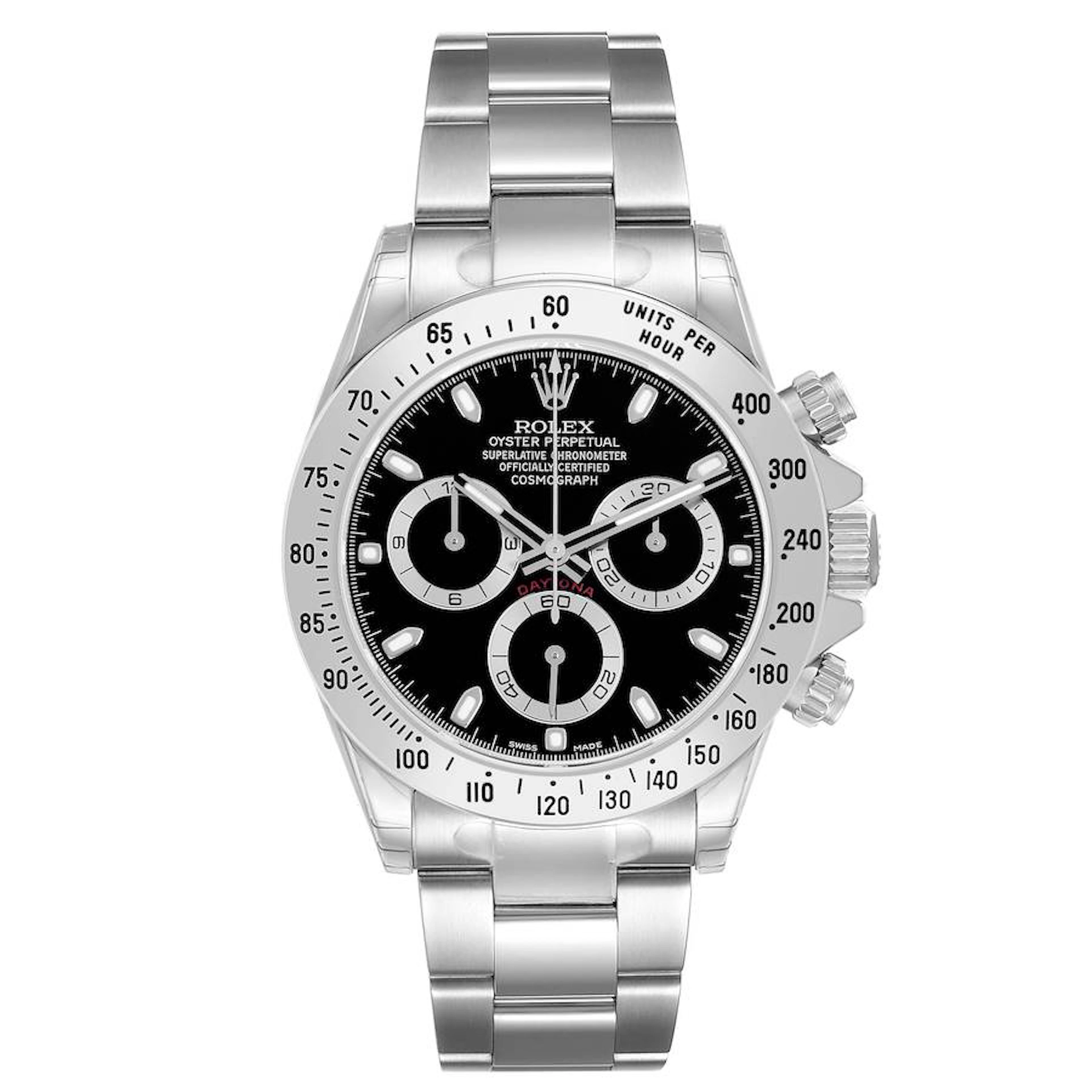 Cosmograph Daytona NOS (Reference 116520). A 40mm unworn stainless