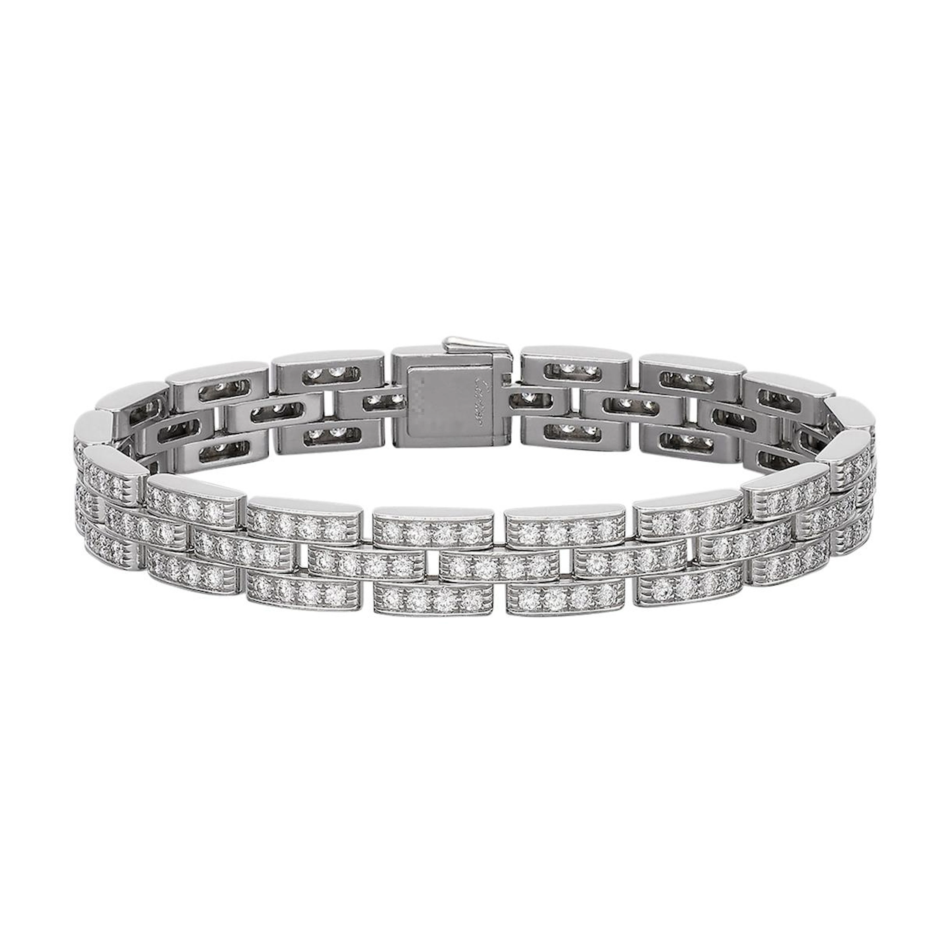 White Gold and Diamond Maillon Panthère Bracelet