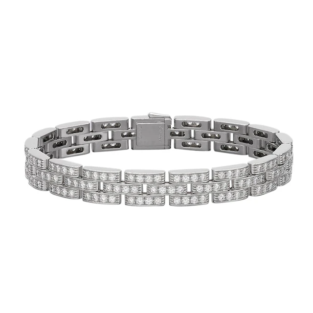 White Gold and Diamond Maillon Panthère Bracelet