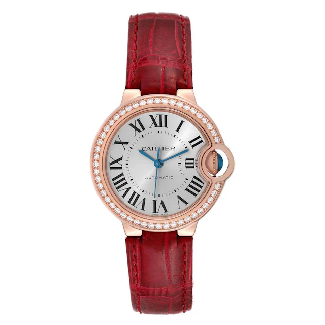 Ballon Bleu Medium (Reference WJBB0033). A 33mm rose gold diamond-set