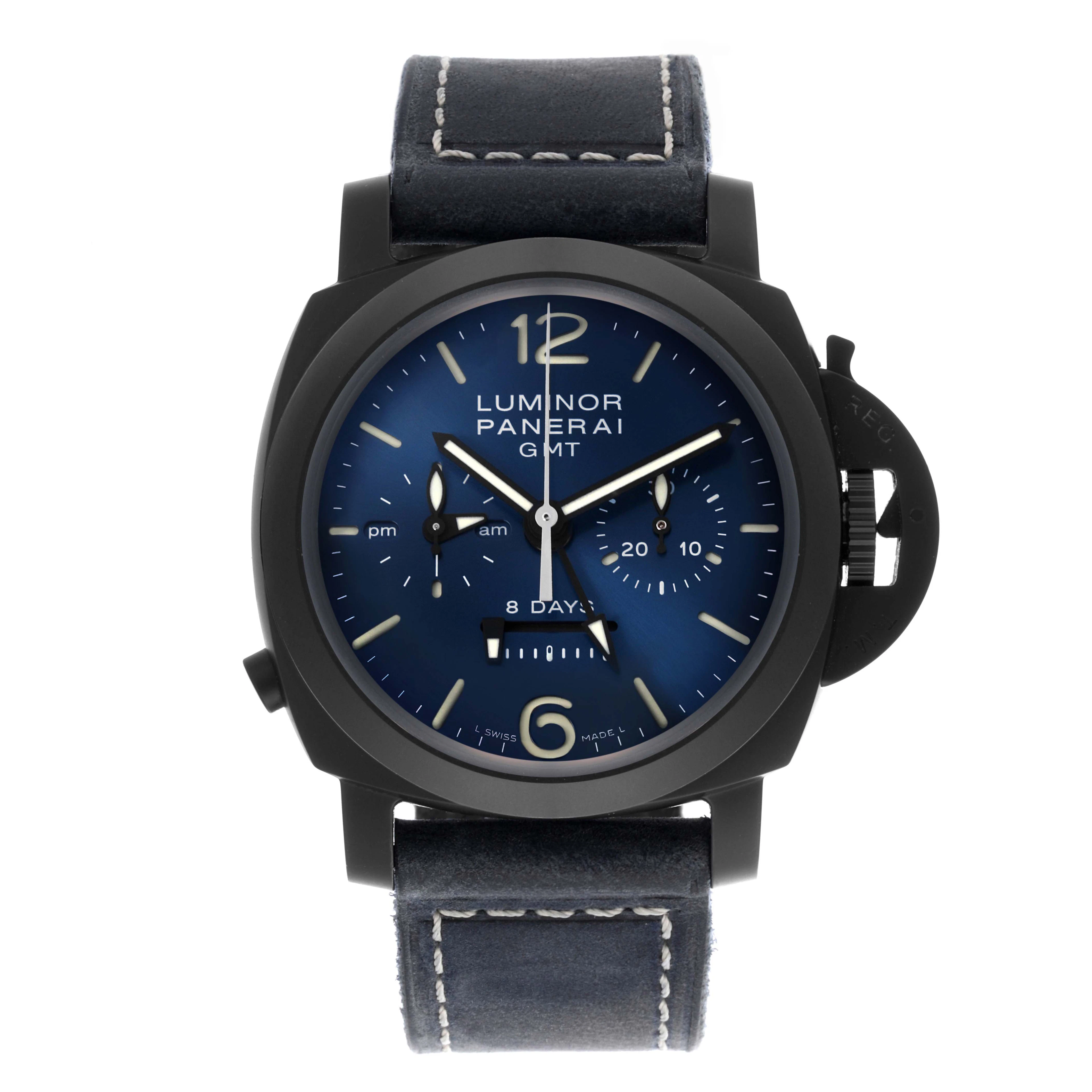Luminor GMT Limited Edition 'Blu Notte' (Reference PAM01135). A 44mm