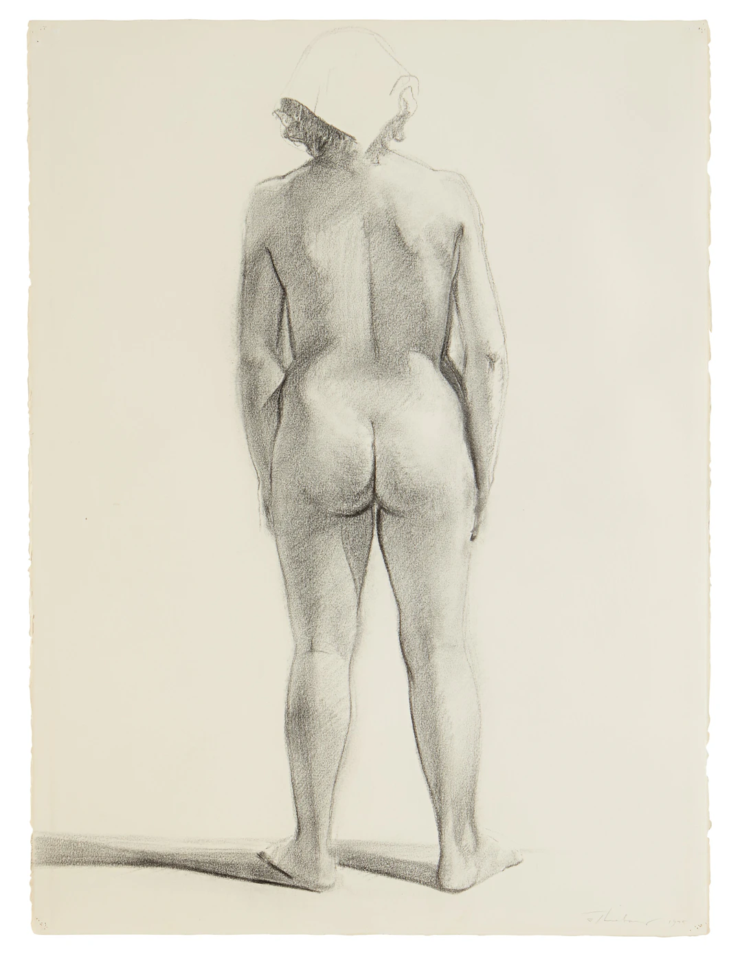 Nude (Back View with Kerchief)