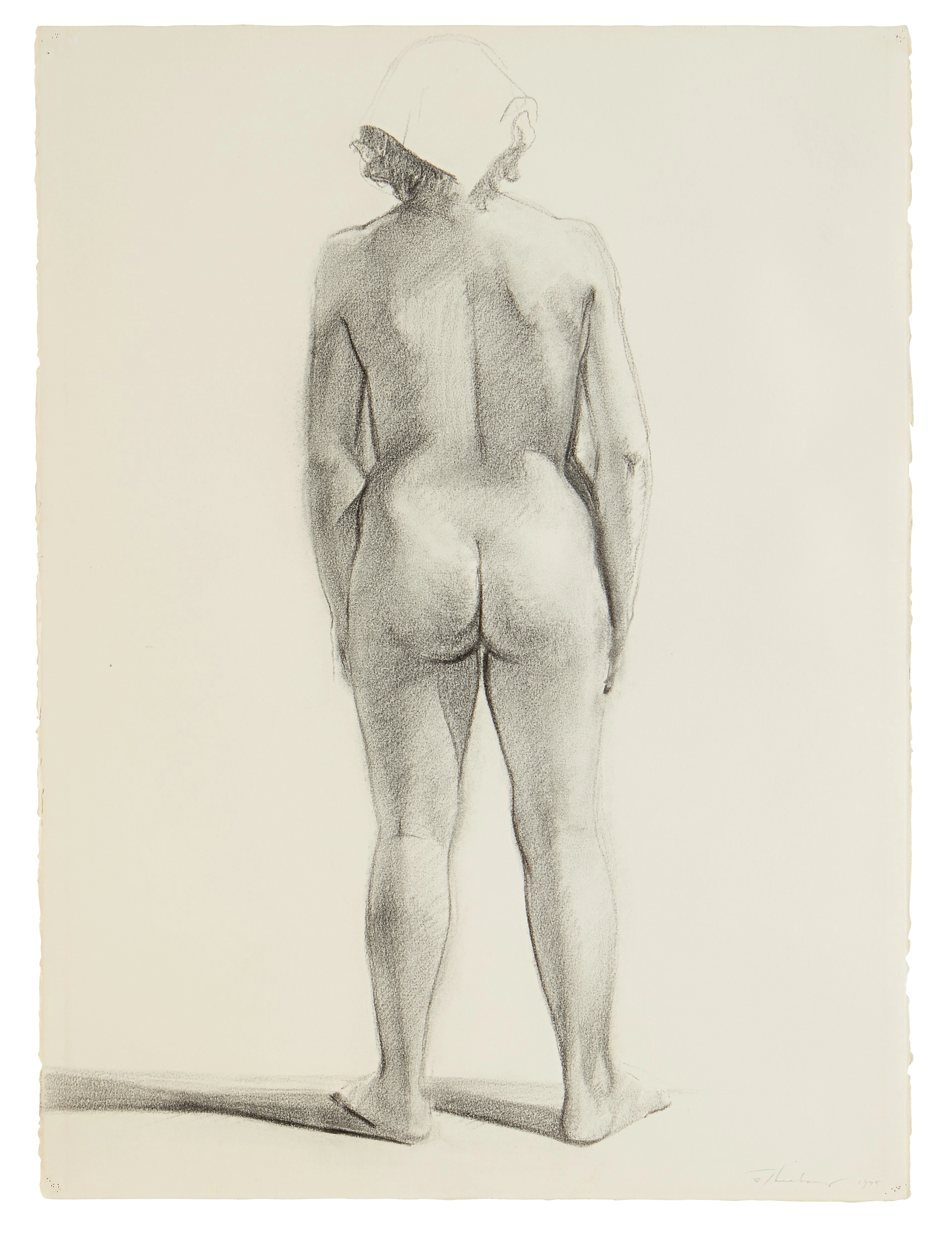 Nude (Back View with Kerchief)