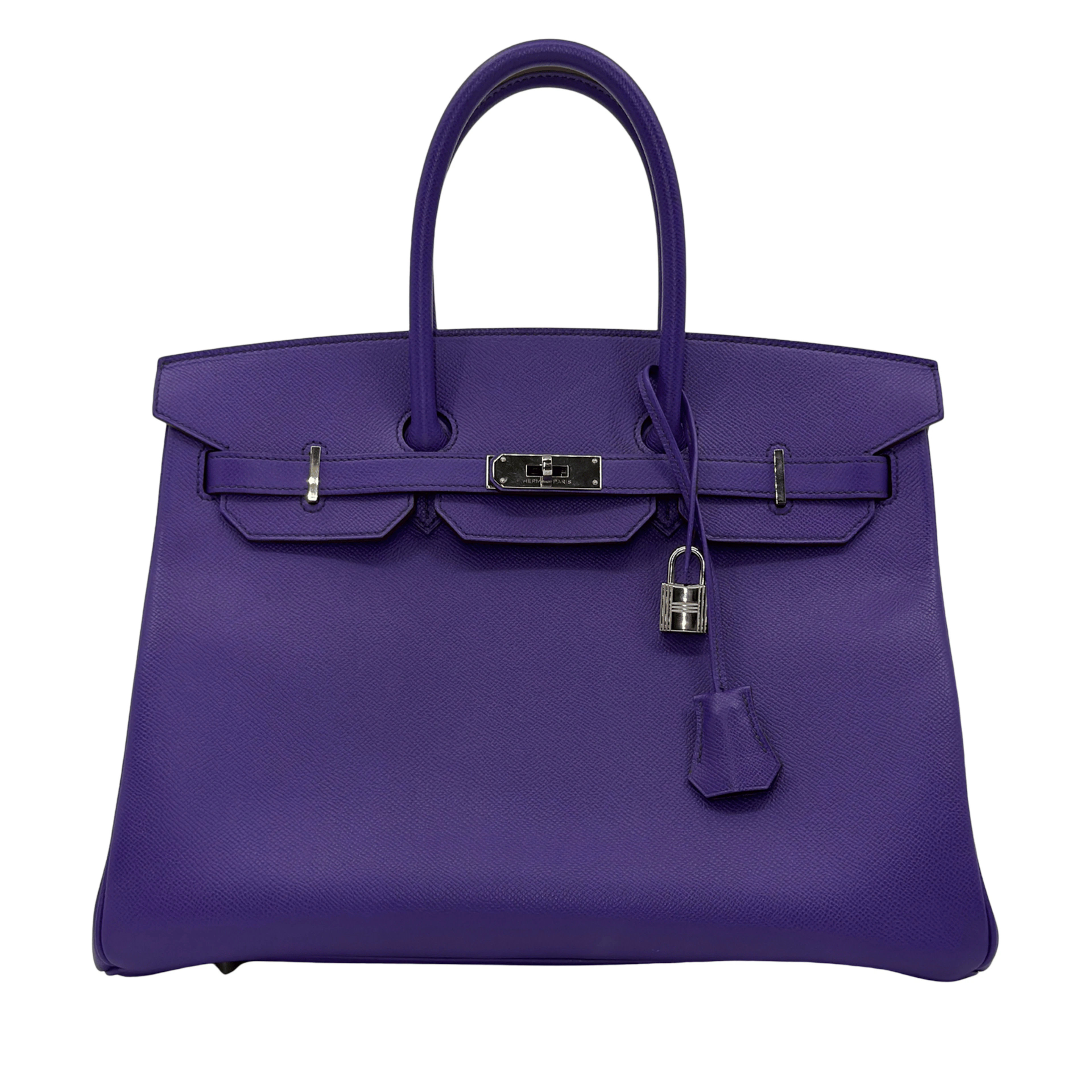 Ultraviolet Epsom Birkin 35 Palladium Hardware, 2012