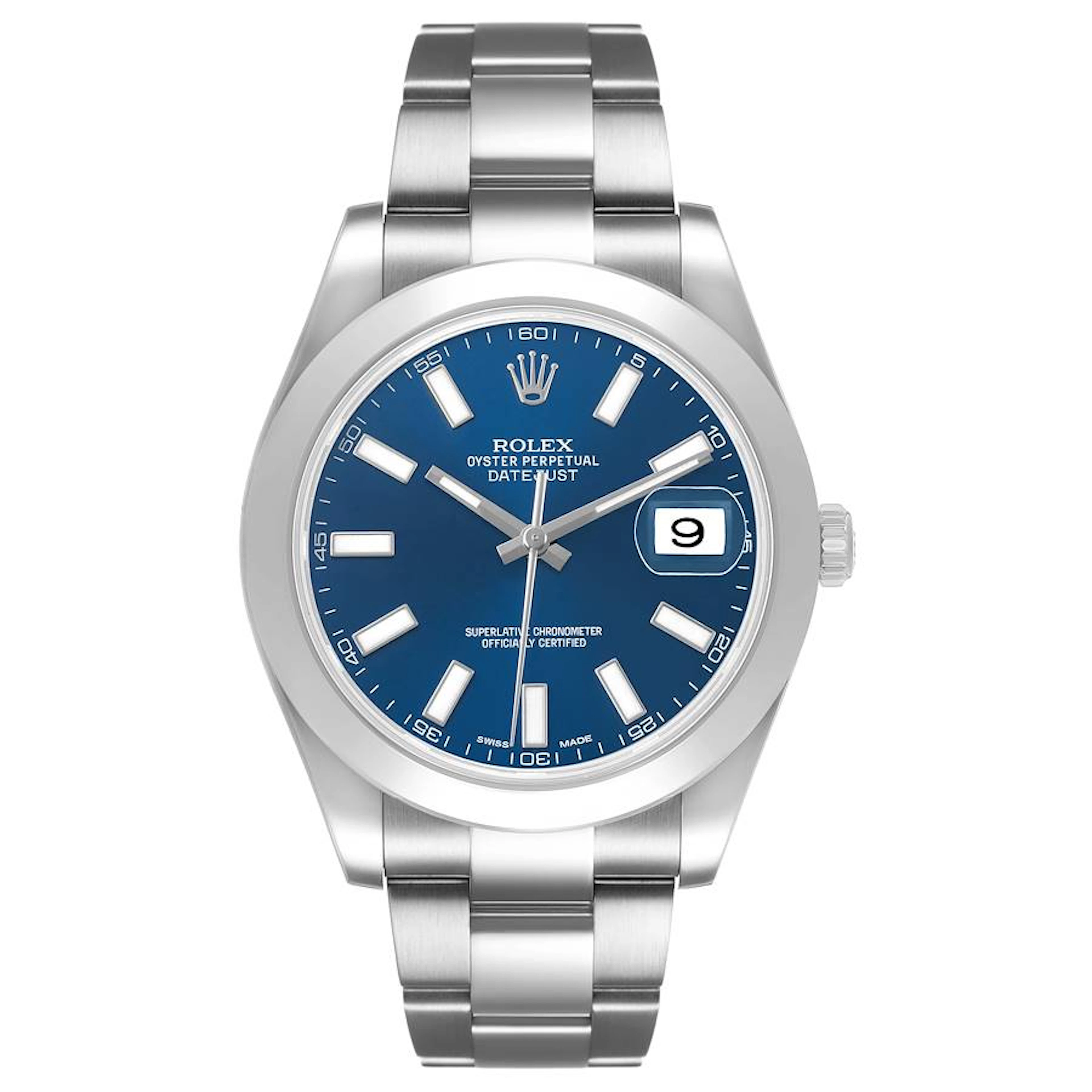 Datejust (Reference 116300). A 41mm stainless steel automatic wristwatch