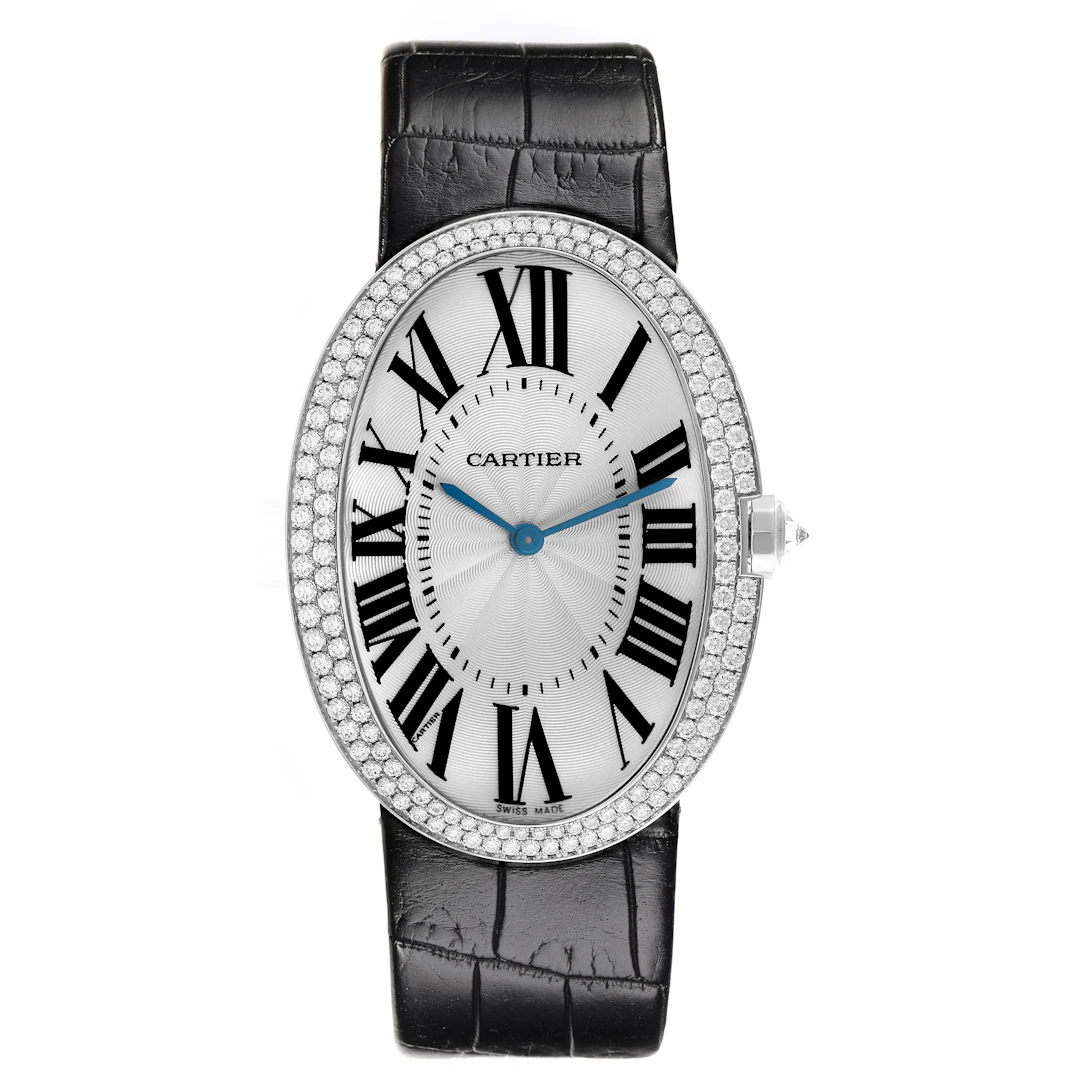 Baignoire Large (Reference WB520009). A 44mm white gold and diamond-set