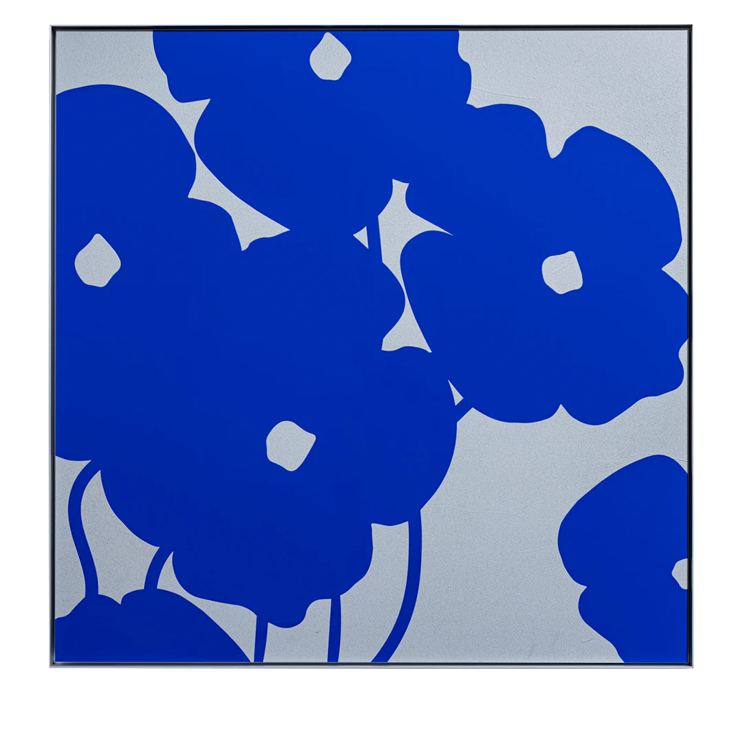 Blue Poppies in Cement