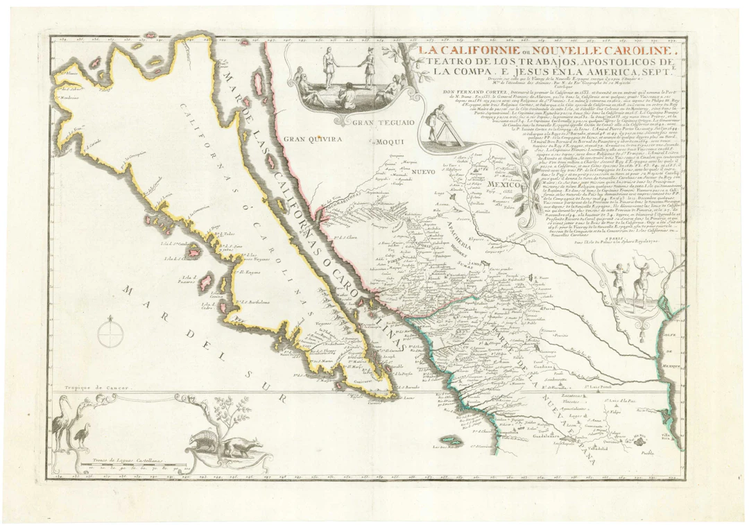 French Map of California