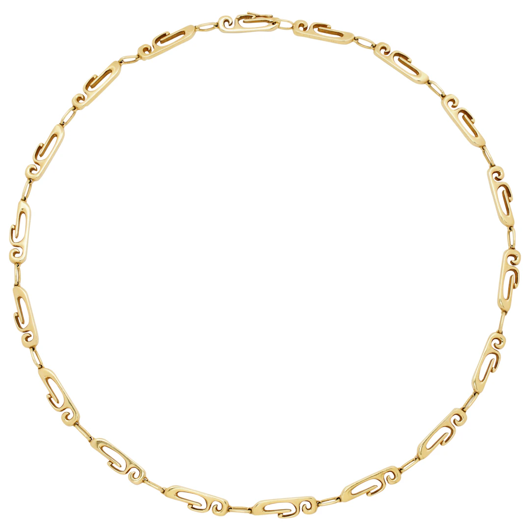 Vintage Gold Link Necklace