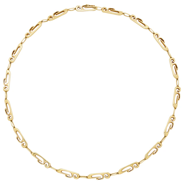 Vintage Gold Link Necklace
