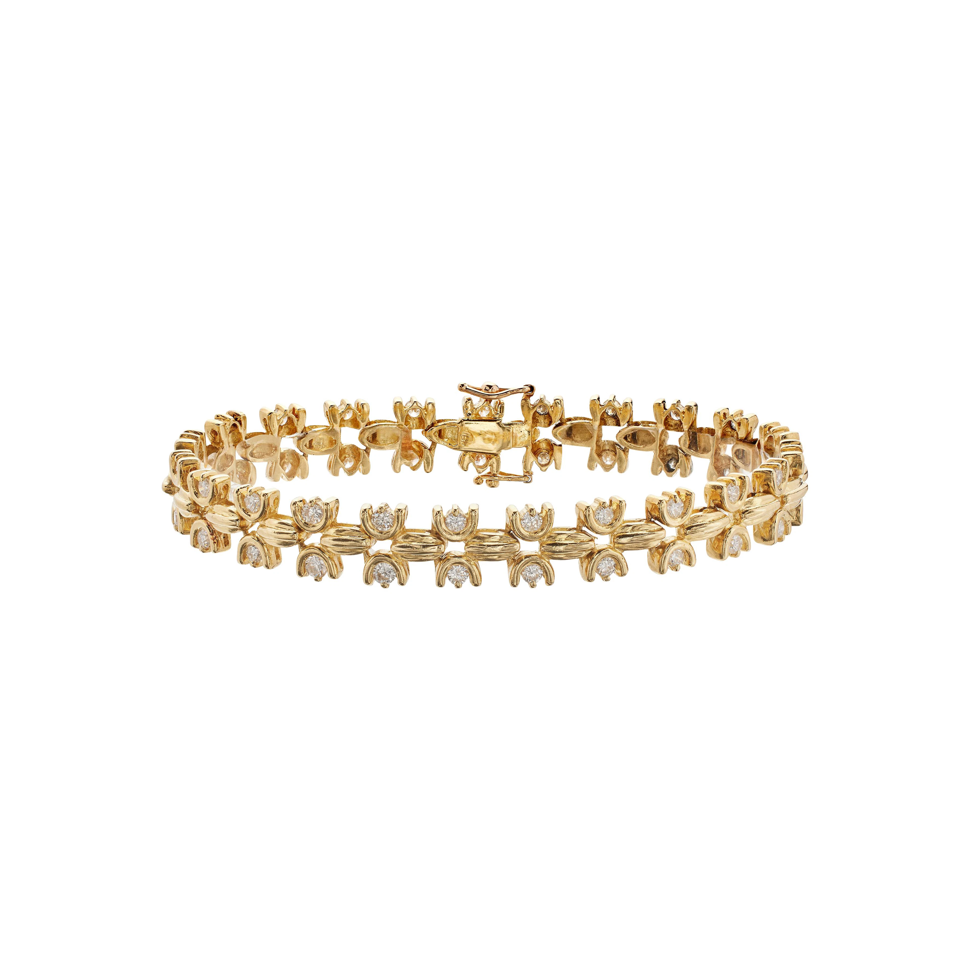 Gold and Diamond Bracelet