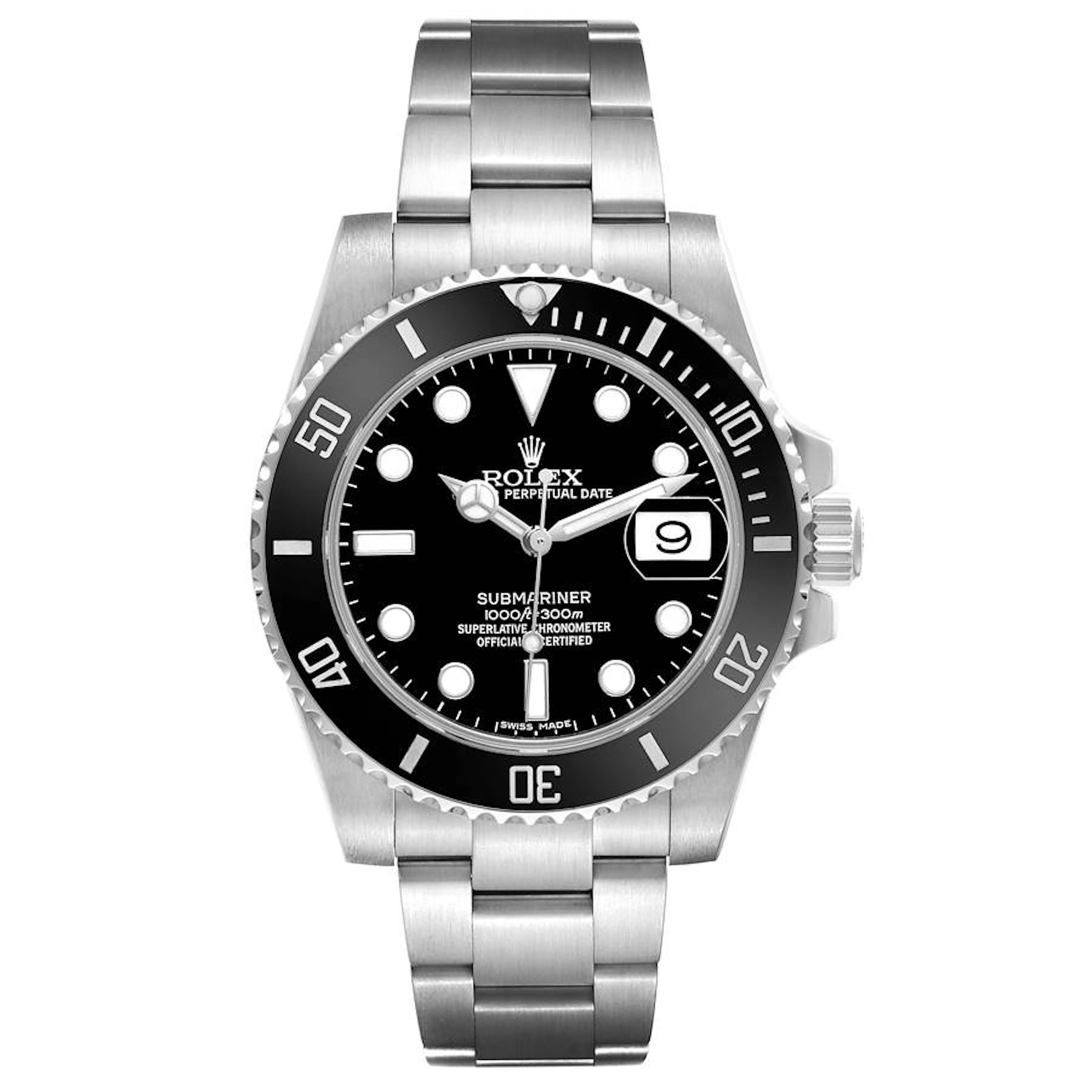 Submariner (Reference 116610LN). A 40mm stainless steel automatic