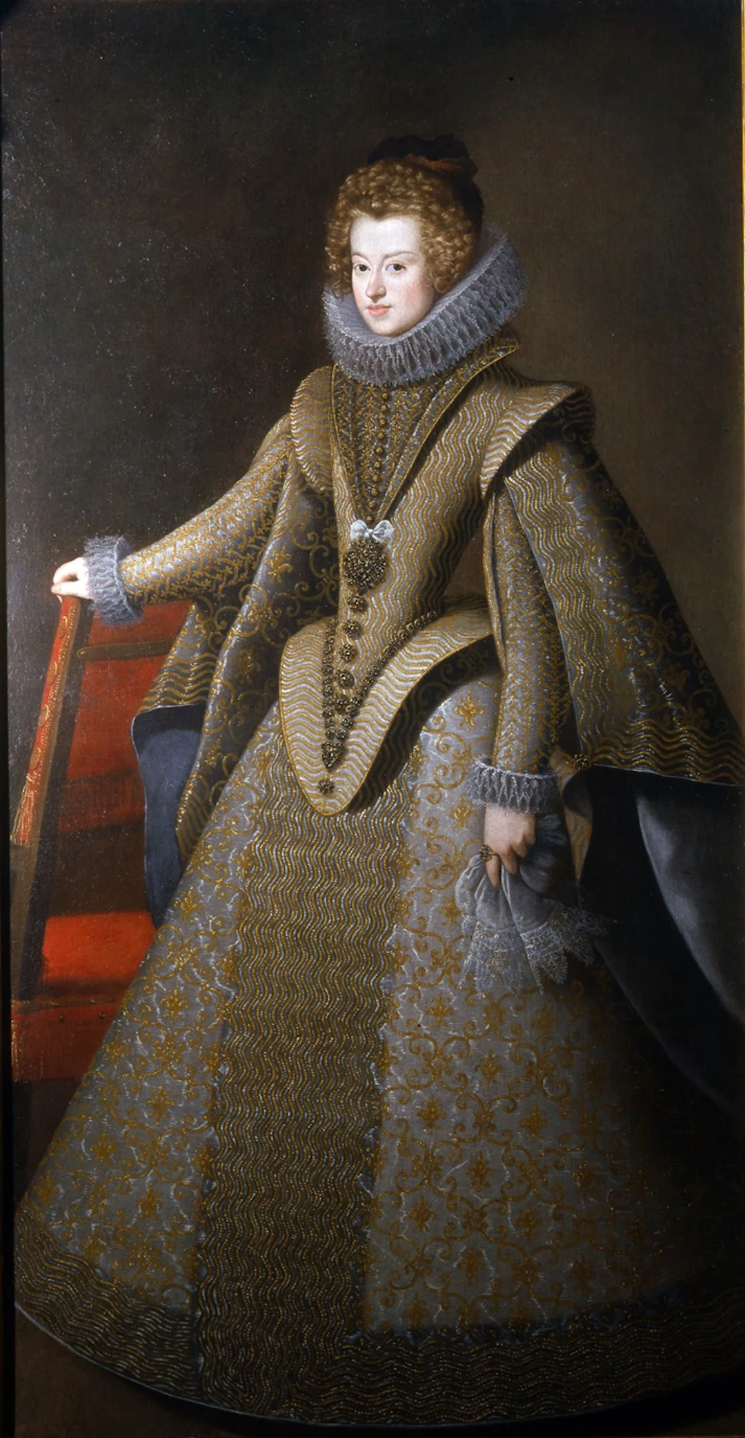 A Portrait of Dona Maria De Austria, Queen of Hungary, full length