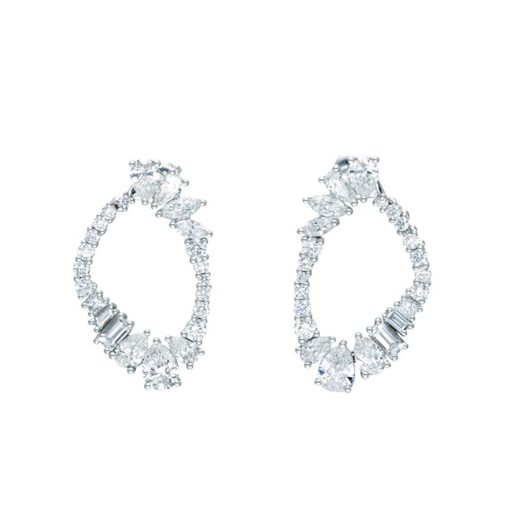 High Stream Loop Small Earrings