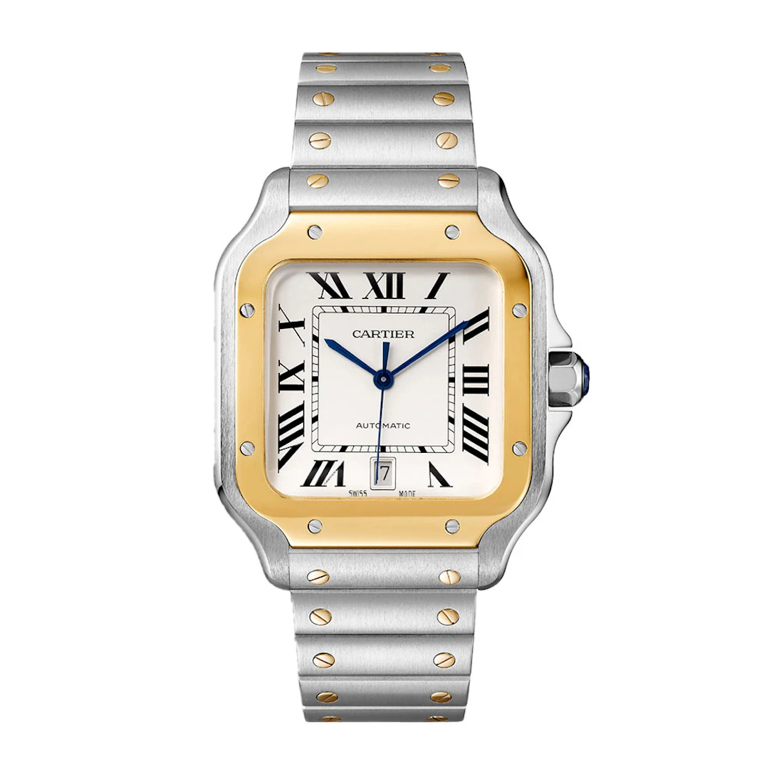Santos de Cartier (Reference W2SA0009). A 40mm unworn yellow gold
