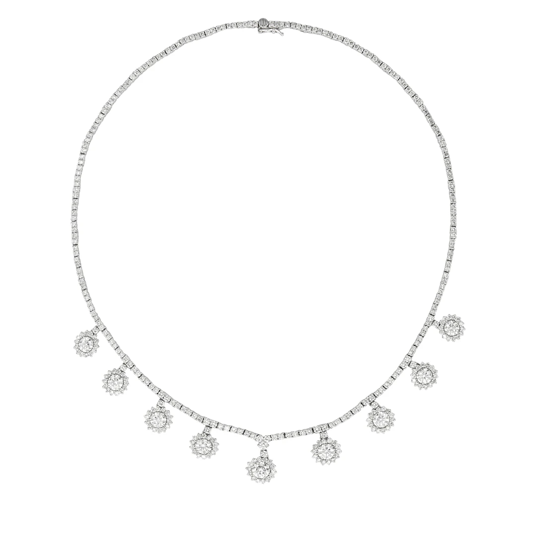 White Gold and Diamond Necklace