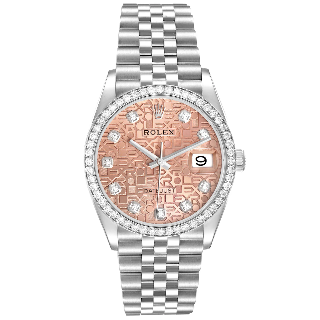 Datejust 'Anniversary' Dial (Reference 126284RBR). A 36mm stainless